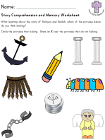 Samson and Delilah Comprehension and Memory Worksheets