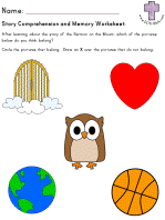 Sermon on the Mount Story comprehension and Memory worksheets