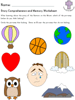 Sermon on the Mount Story comprehension and Memory worksheets