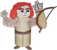 Esau cardboard roll craft