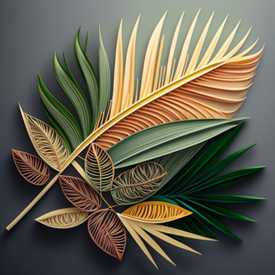 Palm Sunday paper quilling