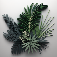 Quilled Paper Palm Frond Inspiration