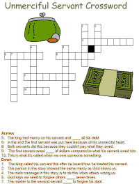 The Unmerciful Servant Crossword puzzles