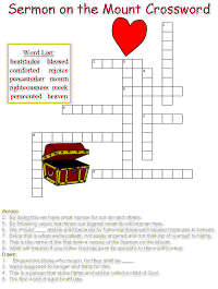 Sermon on the Mount crosswords