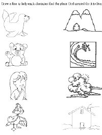 match god's creatures to the homes He created