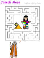 Joseph and His Coat of Many Colors maze