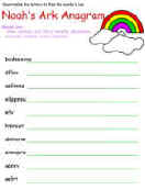 Noah's Ark Worksheets