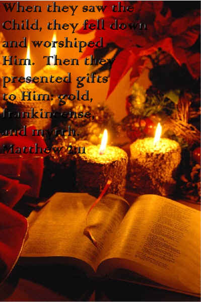 Christmas Memory Verse - Matthew 2:11