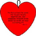 John 3:16 Stuffed heart paper craft