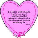 John 3:16 lacing heart craft