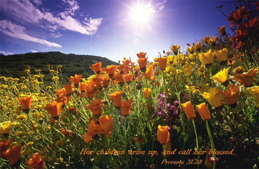 Mother's Day Memory Verse - Proverbs 31:28