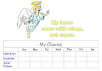 bible chore charts
