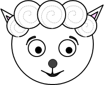 circles lamb craft