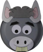 donkey paper plate craft