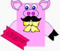 Paper bag pig puppet