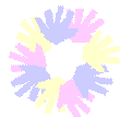 Easter Handprint Wreath