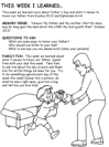 take home sheet