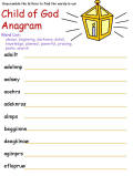 Child of God Anagram