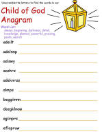 Child of God anagram
