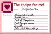 Recipe Card for Me
