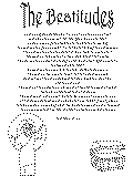 Beatitudes Coloring page