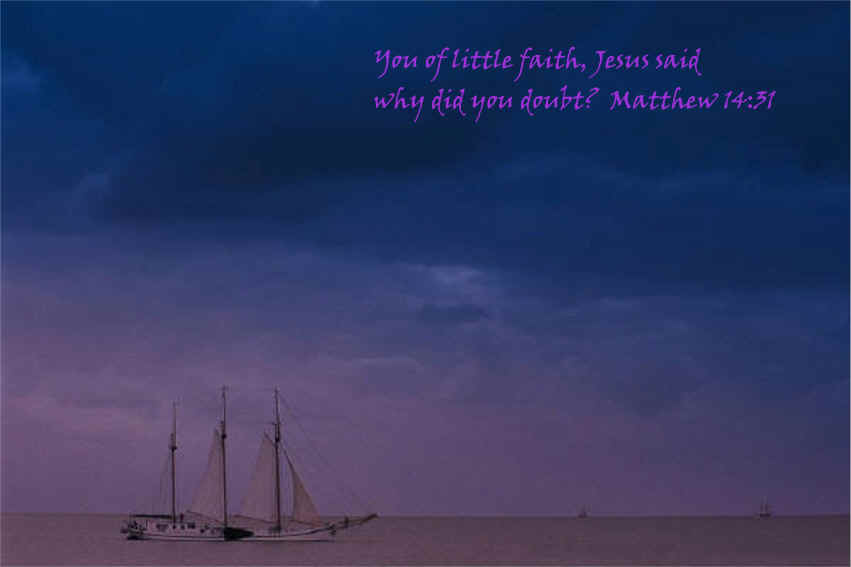 Jesus Walks on Water Memory Verse - Matthew 14:31