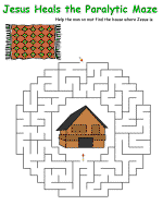 Jesus Heals the Paralyzed Man Mazes