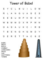 Tower of Babel Word Search