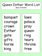 esther word list