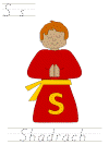 Shadrach, Meshach and Abednego Precursive Tracer Pages