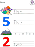 Picture Clue - Read and Trace