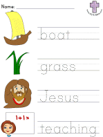 Picture Clue - Read and Trace