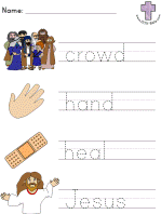 Jacob and Esau Picture Clue Read and Trace Worksheets