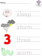 Jonah Picture Clue Read and Trace Worksheets