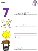 Joseph Picture Clue Read and Trace worksheets