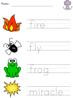 Moses Picture Clue Read and Trace Worksheets