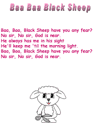 Baa Baa Black Sheep with printable template