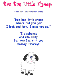 Baa Baa Little Sheep with printable template