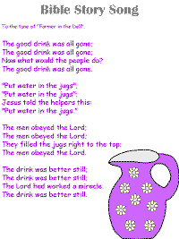 Bible Story printable song templates for kids