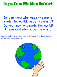 Do you Know Who Made the World with printable template