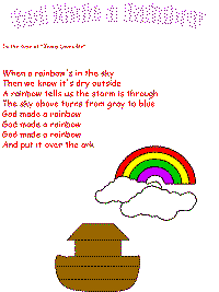 God made a Rainbow with printable template