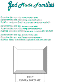 God made Families with printable template