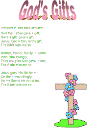God's gifts with printable template