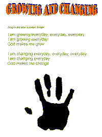 Growing and changing with printable template