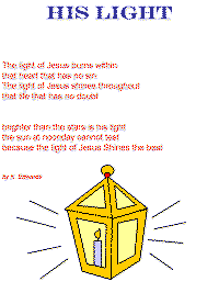 His Light poem for kids
