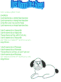 I Just Wanna be a Sheep with printable template