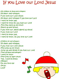 If You Love our Lord Jesus printable song templates for kids