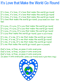 It's Love the Makes the World go Round with printable template