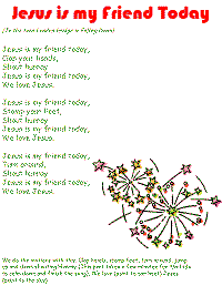 Jesus is My Friend Today with printable template