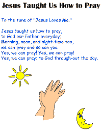 Jesus Taught us how to Pray with printable template